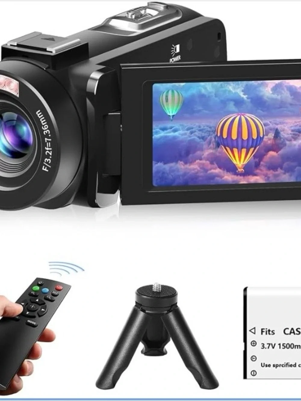 NEW - NEW - Video Camera, Full HD 1080P 30MP Camcorder, LCD screen